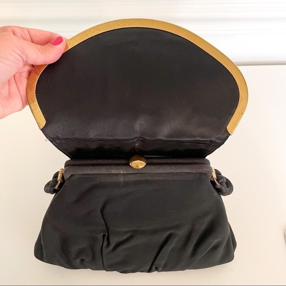 Vintage 1950s Garary Wool Handle Shoulder Bag - Picture 4 of 8